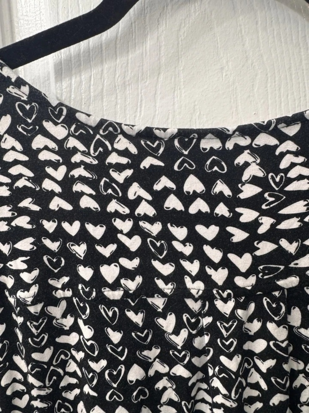 Philosophy Black and White Heart-Pattern Tunic Top - Picture 11 of 11